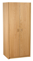 Nittany Double Door Wardrobe w\/Interior Shelf & Clothes Rod, 30"W, 78"H